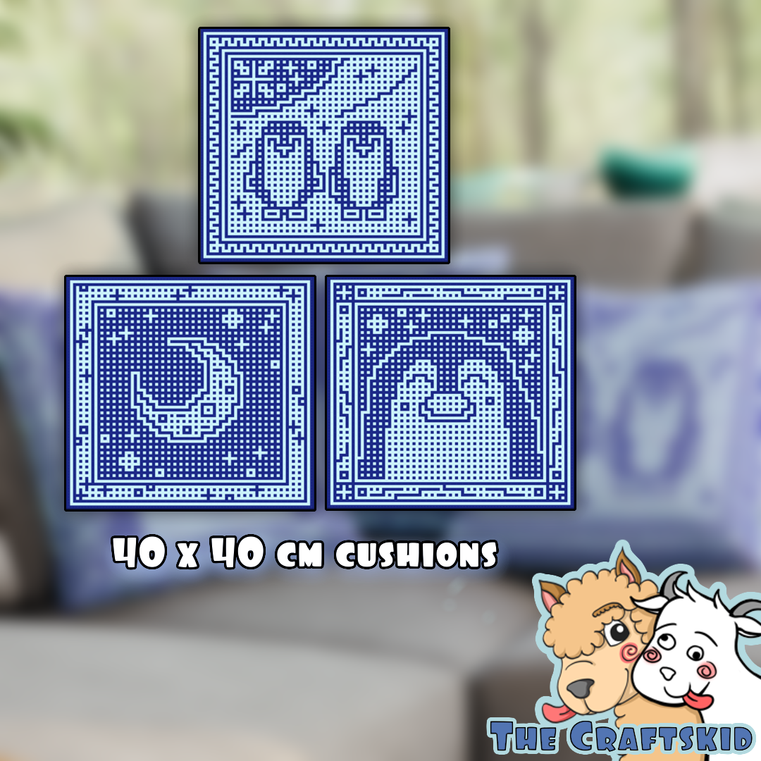 Penguin Cushions Pattern (Interwoven only)